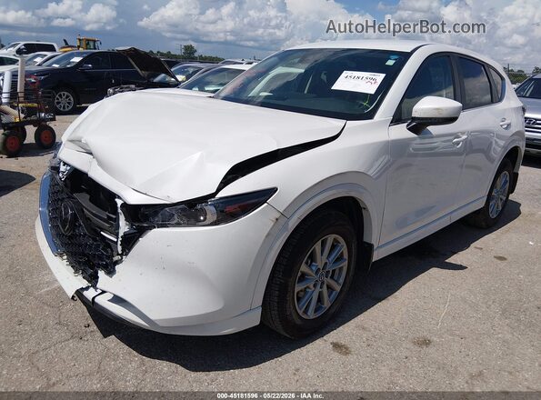 JM3KFBBL1S0630503 2025 MAZDA CX-5 White წინა მარცხენა ხედი სამი მეოთხედიდან