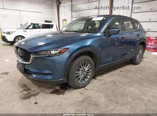 JM3KFBBL5H0184171 2017 MAZDA CX-5 Blue Передня ліва чверть