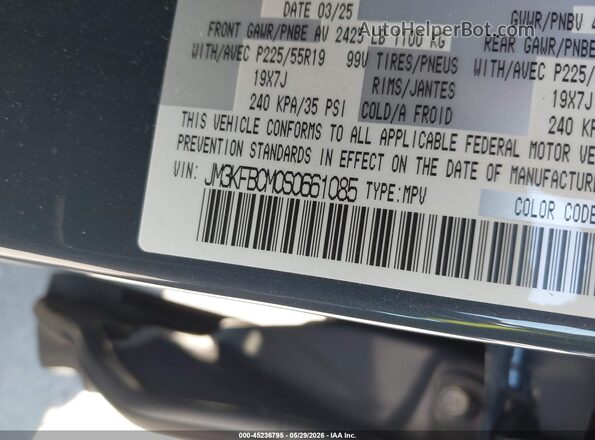 JM3KFBCM0S0661085 2025 MAZDA CX-5 Blue Вид підкапотного простору