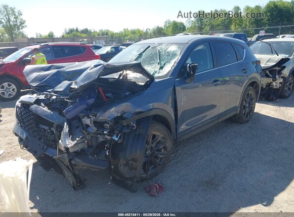 JM3KFBCM1S0656140 2025 MAZDA CX-5 Blue Առջևի ձախ երեք քառորդ տեսարան
