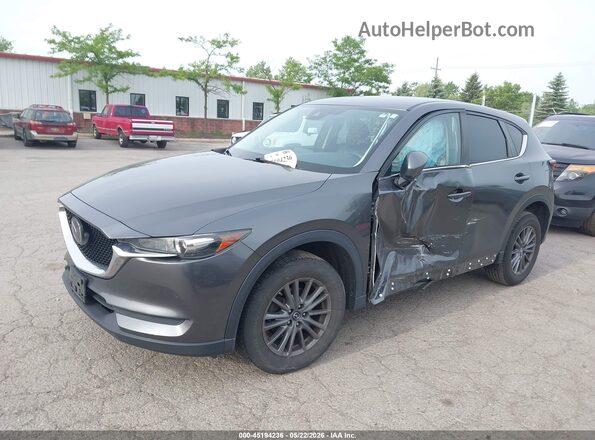 JM3KFBCM3L0760338 2020 MAZDA CX-5 Gray წინა მარცხენა ხედი სამი მეოთხედიდან