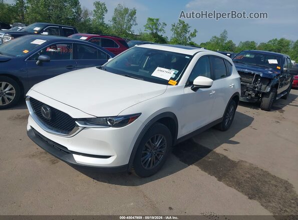 JM3KFBCM4K0590862 2019 MAZDA CX-5 White Vista tres cuartos delantera izquierda