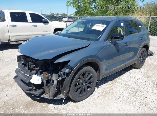 JM3KFBCM5S0686127 2025 MAZDA CX-5 Blue წინა მარცხენა ხედი სამი მეოთხედიდან
