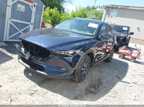 JM3KFBCM6J0458605 2018 MAZDA CX-5 Синий Передняя левая четверть