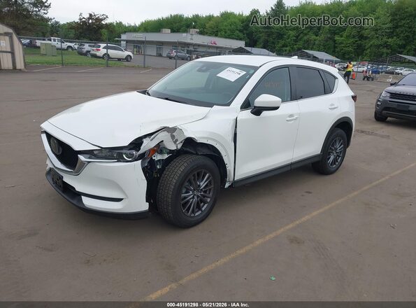 JM3KFBCM6M0366477 2021 MAZDA CX-5 White Առջևի ձախ երեք քառորդ տեսարան