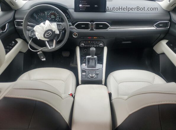 JM3KFBDM0N1595036 2022 MAZDA CX-5 Blue Dashboard view
