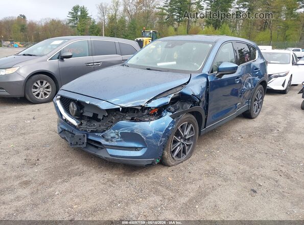 JM3KFBDM4J0395941 2018 MAZDA CX-5 Blue Առջևի ձախ երեք քառորդ տեսարան