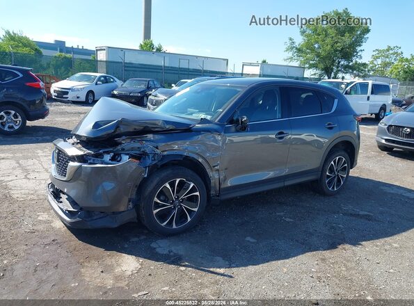 JM3KFBEM0N0580802 2022 MAZDA CX-5 Gray წინა მარცხენა ხედი სამი მეოთხედიდან