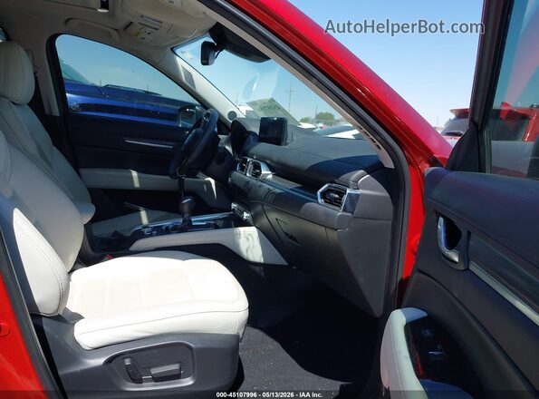 JM3KFBEM9P0291372 2023 MAZDA CX-5 Maroon Widok wnętrza z przodu