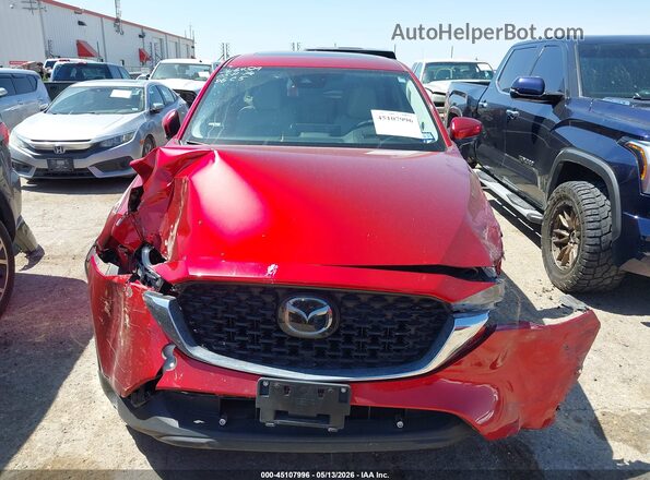 JM3KFBEM9P0291372 2023 MAZDA CX-5 Maroon Widok wnętrza z tyłu
