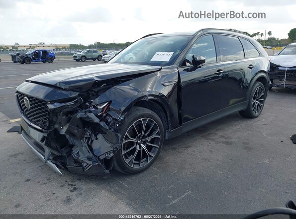JM3KJEHA4S1108819 2025 MAZDA CX-70 PHEV Black წინა მარცხენა ხედი სამი მეოთხედიდან