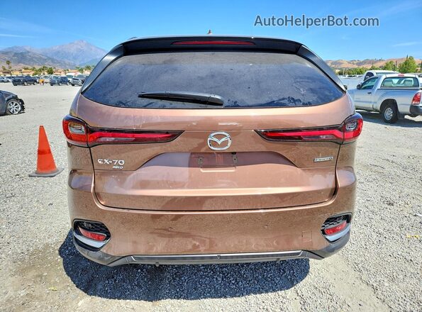 JM3KJEHDXS1126980 2025 MAZDA CX-70 Brown Вид ззаду