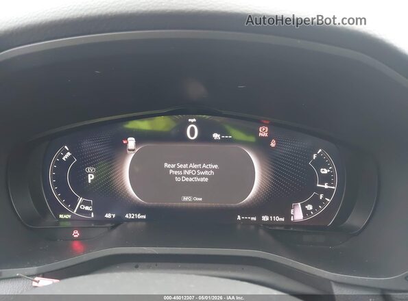 JM3KKBHA6R1120184 2024 MAZDA CX-90 PHEV Black უკანა სავარძლების ხედი