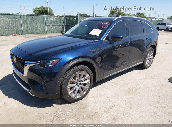 JM3KKDHD1R1107199 2024 MAZDA CX-90 Dark Blue Передняя левая четверть