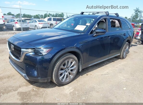 JM3KKDHD9R1164430 2024 MAZDA CX-90 Dark Blue Передняя левая четверть