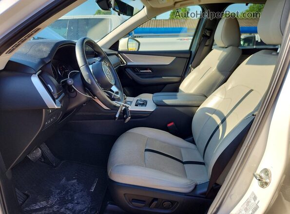 JM3KKDHDXR1180832 2024 MAZDA CX-90 White Widok wnętrza z przodu