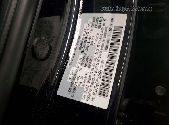 JM3KKEHA0R1104595 2024 MAZDA CX-90 Black Vista de la etiqueta del VIN