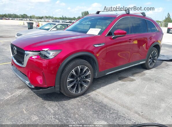 JM3KKEHA6S1256127 2025 MAZDA CX-90 PHEV Red Vista tres cuartos delantera izquierda