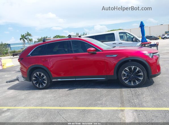 JM3KKEHA6S1256127 2025 MAZDA CX-90 PHEV Red Vista interior de 360 grados