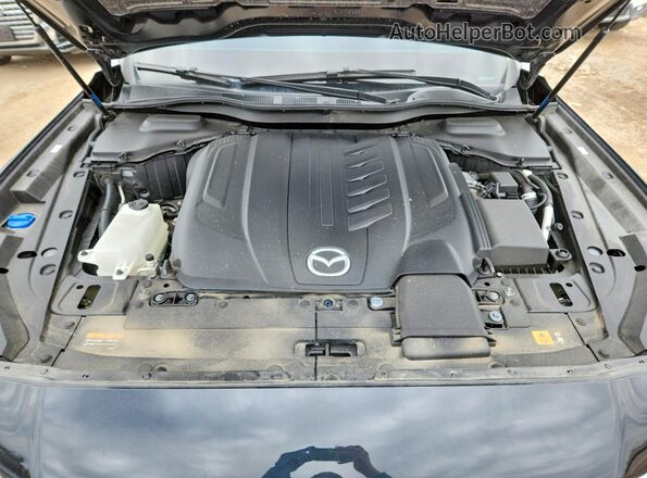 JM3KKEHC2R1177162 2024 MAZDA CX-90 Black ძრავის განყოფილების ხედი