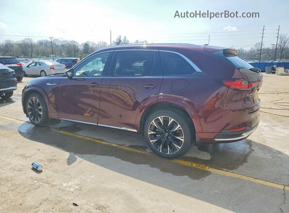 JM3KKEHC2S1223109 2025 MAZDA CX-90 Burgundy Հետևի ձախ
