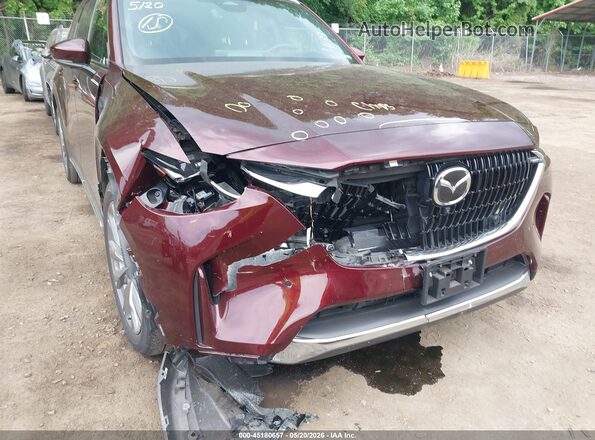 JM3KKEHD0R1149238 2024 MAZDA CX-90 Maroon Widok z przodu