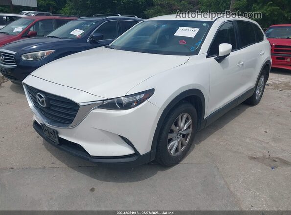 JM3TCABY9G0112228 2016 MAZDA CX-9 White Vista tres cuartos delantera izquierda