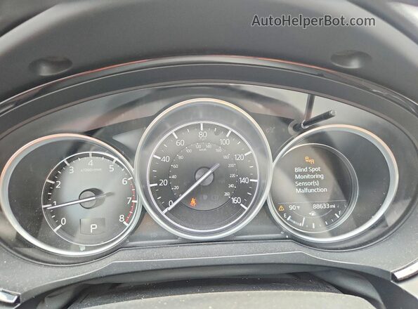 JM3TCACY3L0408421 2020 MAZDA CX-9 Blue Instrument cluster view