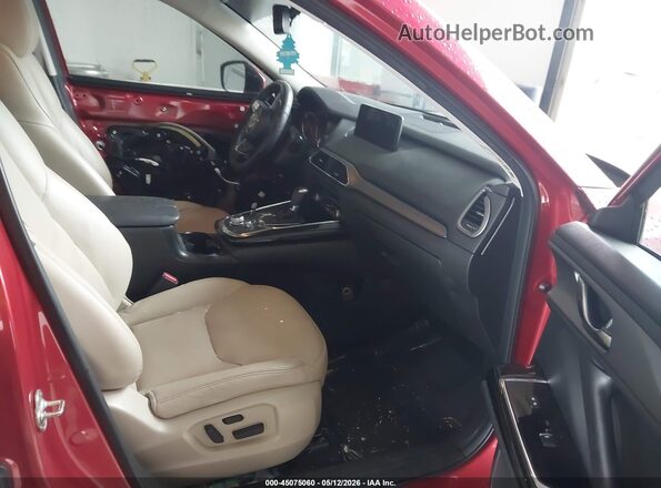 JM3TCACY4M0526477 2021 MAZDA CX-9 Maroon Widok wnętrza z przodu