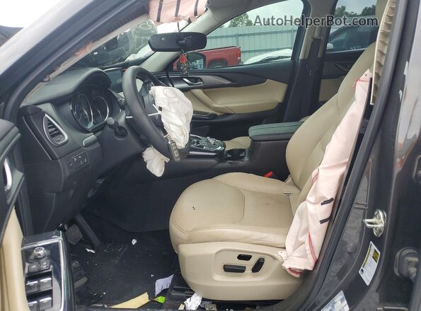 JM3TCACY7G0118012 2016 MAZDA CX-9 Gray Widok wnętrza z przodu