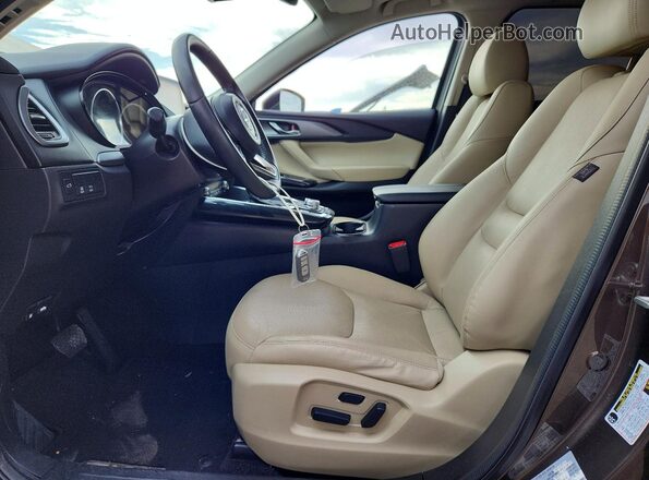 JM3TCACY9K0308726 2019 MAZDA CX-9 Серый Вид салона спереди