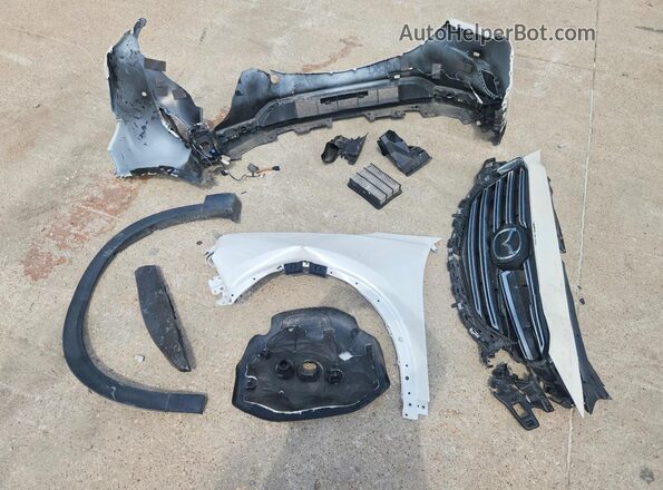 JM3TCADY5M0521478 2021 MAZDA CX-9 White Vista de la etiqueta del VIN