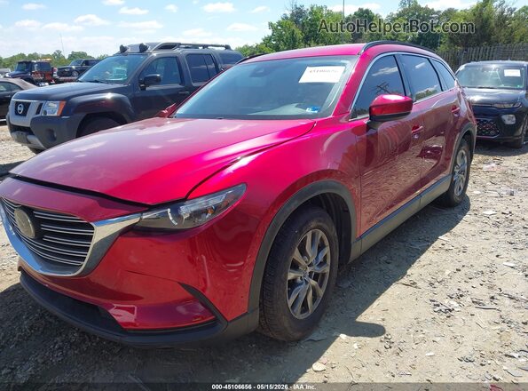 JM3TCBCY6K0327045 2019 MAZDA CX-9 Темно-бордовый Передняя левая четверть
