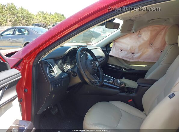 JM3TCBCY6K0327045 2019 MAZDA CX-9 Темно-бордовый Вид салона спереди