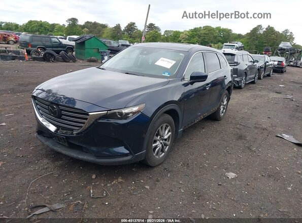 JM3TCBCY6K0334545 2019 MAZDA CX-9 Blue წინა მარცხენა ხედი სამი მეოთხედიდან