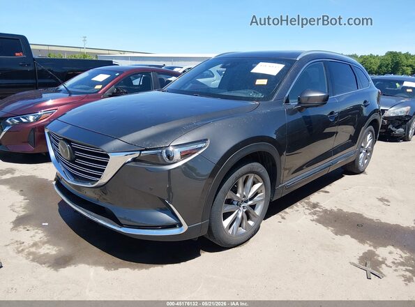 JM3TCBDY5M0531188 2021 MAZDA CX-9 Gray წინა მარცხენა ხედი სამი მეოთხედიდან