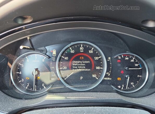JM3TCBDY6L0418414 2020 MAZDA CX-9 Black Instrument cluster view