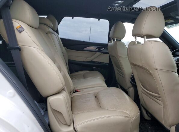 JM3TCBDY7J0215500 2018 MAZDA CX-9 White Սալոնի հետևի տեսք
