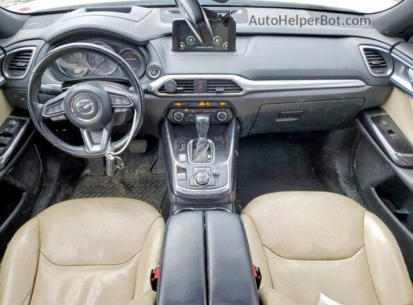 JM3TCBDY7J0215500 2018 MAZDA CX-9 White Առջևի վահանակի տեսք