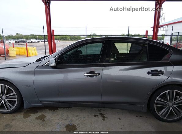 JN1AV7AP8GM490235 2016 INFINITI Q50 HYBRID Gray Սալոնի 360 աստիճան տեսք