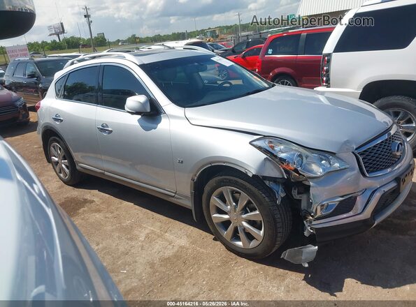 JN1BJ0RP0HM383533 2017 INFINITI QX50 Серебряный Вид задней части салона