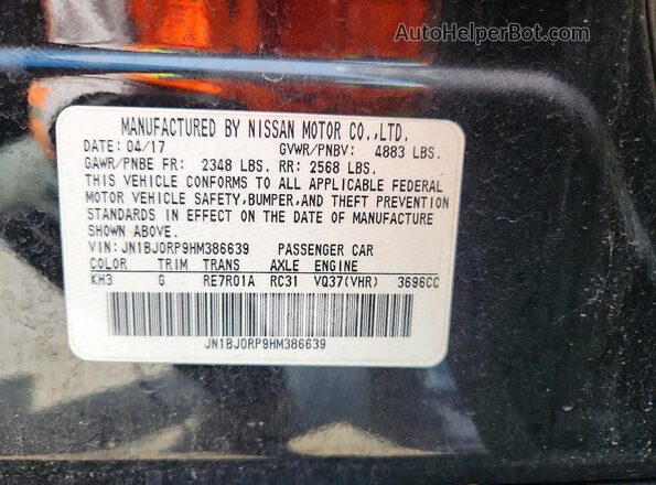 JN1BJ0RP9HM386639 2017 INFINITI QX50 Black 