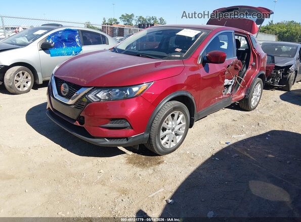 JN1BJ1AV3MW322370 2021 NISSAN ROGUE Red Front left