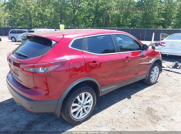 JN1BJ1AV4MW318876 2021 NISSAN ROGUE Red Tył prawy