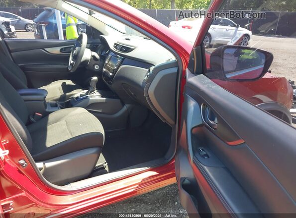 JN1BJ1AV4MW318876 2021 NISSAN ROGUE Red Widok wnętrza z przodu