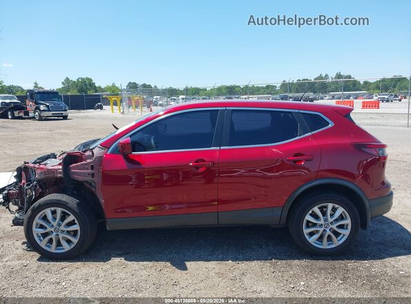 JN1BJ1AV4MW318876 2021 NISSAN ROGUE Red 