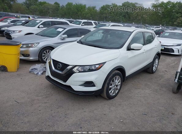 JN1BJ1AW7MW436686 2021 NISSAN ROGUE White Առջևի ձախ երեք քառորդ տեսարան