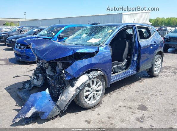 JN1BJ1AW7NW479233 2022 NISSAN ROGUE Синий Передняя левая четверть