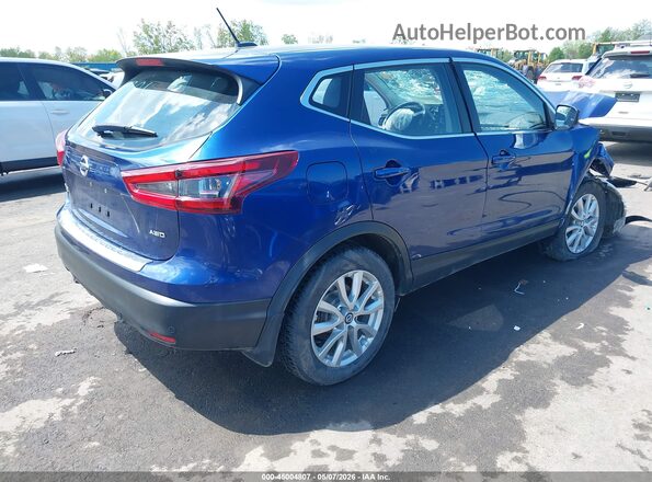 JN1BJ1AW7NW479233 2022 NISSAN ROGUE Синий Задняя правая четверть