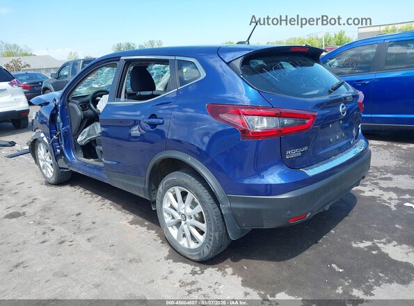 JN1BJ1AW7NW479233 2022 NISSAN ROGUE Синий Задняя левая четверть